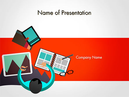 Grafisch Ontwerper PowerPoint Template, Gratis PowerPoint-sjabloon, 14641, Business Concepten — PoweredTemplate.com