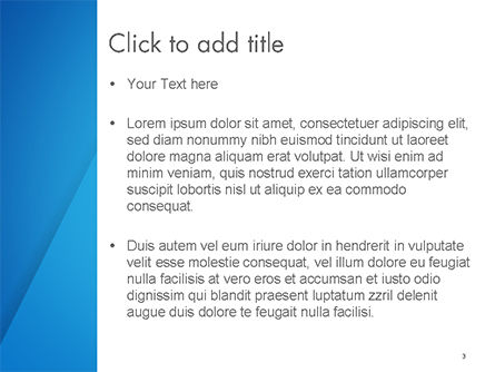 Plain Blue Background PowerPoint Template, Slide 3, 14683, Abstract/Textures — PoweredTemplate.com