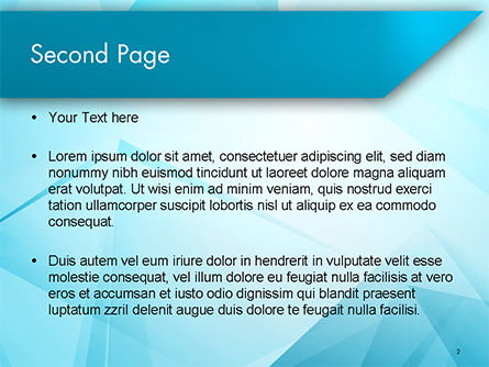 Modello PowerPoint - Triangoli blu trasparenti, Slide 2, 14711, Astratto/Texture — PoweredTemplate.com