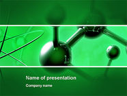 Molecular Lattice In Dark Green Colors - Free Presentation Template for ...