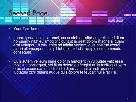 Templat PowerPoint Titik Dan Tema Equalizer, Slide 2, 14724, Abstrak/Tekstur — PoweredTemplate.com