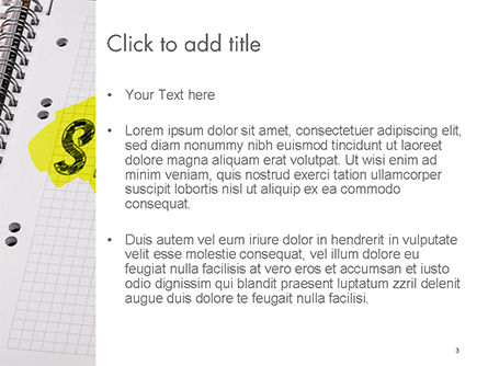 Start Handgetekend Label Op Papier PowerPoint Template, Dia 3, 14729, Business Concepten — PoweredTemplate.com