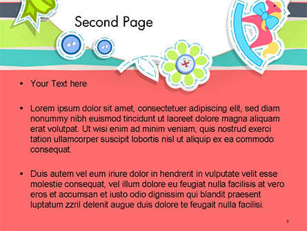 Templat PowerPoint Undangan Baby Shower Berwarna-warni, Slide 2, 14749, Liburan/Momen Spesial — PoweredTemplate.com