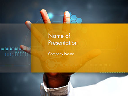 Technology Concept PowerPoint Template, PowerPoint Template, 14763, Technology and Science — PoweredTemplate.com