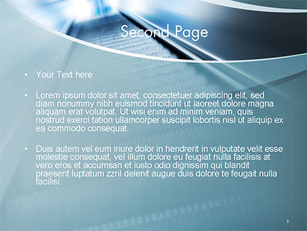 Leeg Roltrap PowerPoint Template, Dia 2, 14766, Business Concepten — PoweredTemplate.com