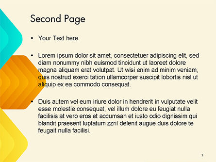 Kleurrijke Pijlen PowerPoint Template, Dia 2, 14772, Abstract/Textuur — PoweredTemplate.com