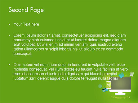 Templat PowerPoint Konsep Desain Perdagangan Online Flat, Slide 2, 14776, Karier/Industri — PoweredTemplate.com