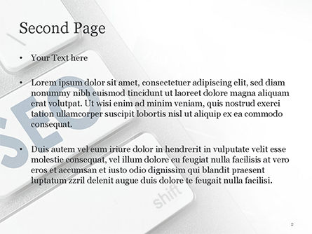 Templat PowerPoint Keyboard Dengan Tombol Seo, Slide 2, 14792, Karier/Industri — PoweredTemplate.com