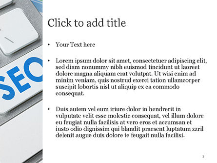 Modello PowerPoint - Tastiera con bottone seo, Slide 3, 14792, Carriere/Industria — PoweredTemplate.com