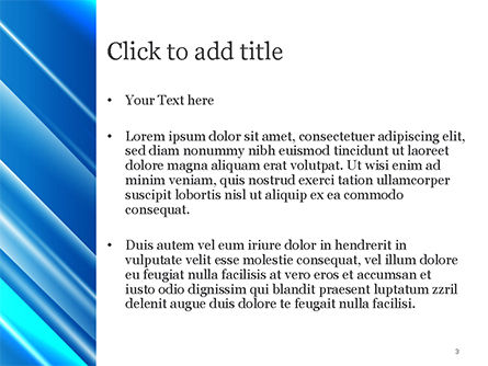 Plantilla de PowerPoint - azul diagonal resumen movimiento de fondo, Diapositiva 3, 14799, Abstracto / Texturas — PoweredTemplate.com