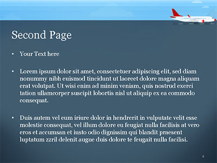 Airline PowerPoint Template, Slide 2, 14810, Cars and Transportation — PoweredTemplate.com