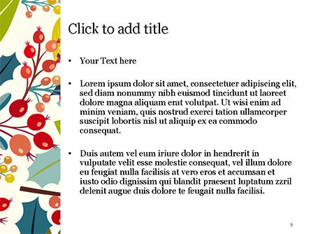 Autumn Bloom PowerPoint Template, Slide 3, 14826, Art & Entertainment — PoweredTemplate.com