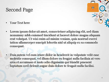 Templat PowerPoint Alat Dan Roda Gigi, Slide 2, 14827, 3D — PoweredTemplate.com