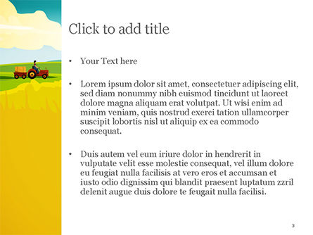 Idyllic Farm Landscape PowerPoint Template, Slide 3, 14834, Agriculture — PoweredTemplate.com