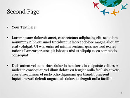 Modello PowerPoint - Concetto di viaggio aereo, Slide 2, 14836, Mondiale — PoweredTemplate.com