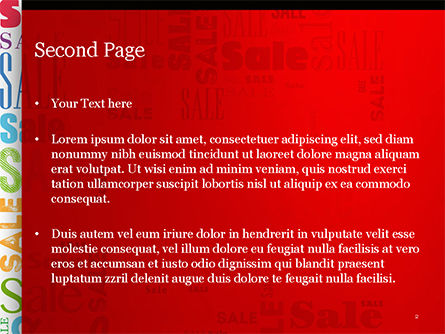 Templat PowerPoint Jual Kata Awan, Slide 2, 14837, Karier/Industri — PoweredTemplate.com
