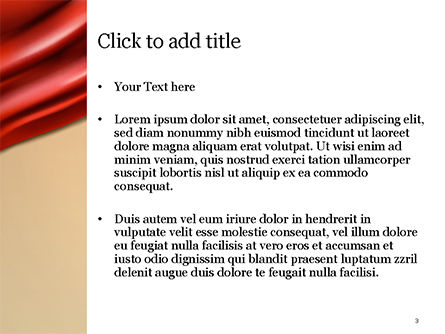 Drapery PowerPoint Template, Slide 3, 14854, 3D — PoweredTemplate.com