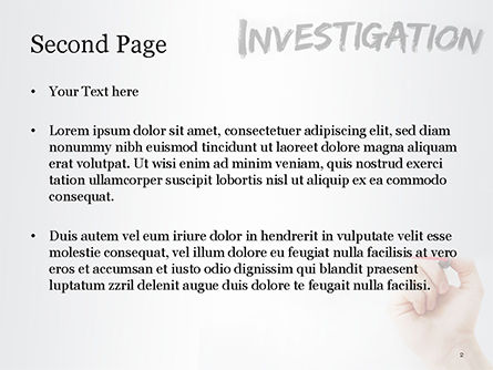 A Hand Writing Investigation PowerPoint Template, Slide 2, 14858, Business Concepts — PoweredTemplate.com