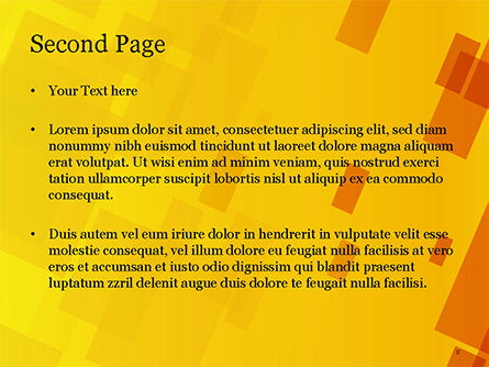 파워포인트 템플릿 - 빨간색 노란색 겹치는 사각형, 슬라이드 2, 14859, 추상/직물 — PoweredTemplate.com