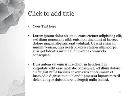 Modello PowerPoint - Poligoni triangolari grigio chiaro, Slide 3, 14869, Tecnologia e Scienza — PoweredTemplate.com