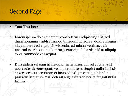 数学教育の背景 - PowerPointテンプレート, スライド 2, 14873, 技術＆科学 — PoweredTemplate.com