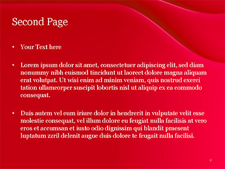 Templat PowerPoint Kurva Lembut Dengan Bayangan, Slide 2, 14880, Abstrak/Tekstur — PoweredTemplate.com