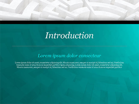 Labyrinth of Decision PowerPoint Template, Backgrounds | 14883 ...