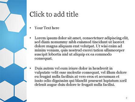 Templat PowerPoint Datar Segi Enam Abstrak Latar Belakang, Slide 3, 14886, Abstrak/Tekstur — PoweredTemplate.com