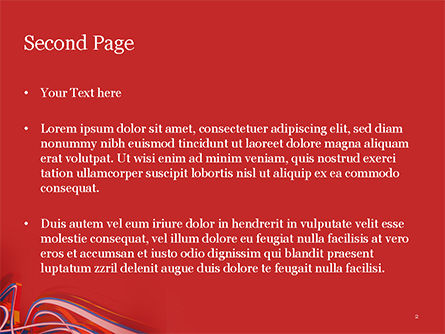Templat PowerPoint Garis Abstrak Pelangi Mengalir, Slide 2, 14896, Abstrak/Tekstur — PoweredTemplate.com