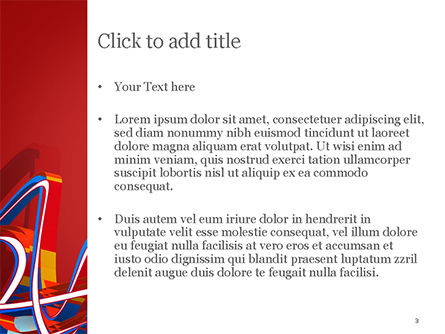 Plantilla de PowerPoint - flujo de líneas abstractas de arco iris, Diapositiva 3, 14896, Abstracto / Texturas — PoweredTemplate.com