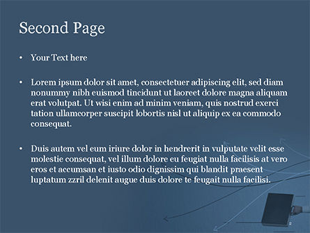 Hand Getrokken Dunne Pijlen En Koffer PowerPoint Template, Dia 2, 14897, Business Concepten — PoweredTemplate.com