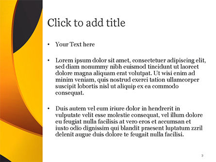 Oranje En Zwarte Abstractie PowerPoint Template, Dia 3, 14899, Abstract/Textuur — PoweredTemplate.com