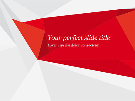 Templat PowerPoint Bentuk Origami Polygonal Kertas Merah, Gratis Templat PowerPoint, 14903, Abstrak/Tekstur — PoweredTemplate.com