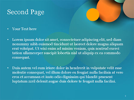 Bunte papierkreise PowerPoint Vorlage, Folie 2, 14910, Abstrakt/Texturen — PoweredTemplate.com