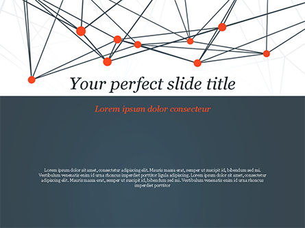 区块链网络PowerPoint模板, 免费 PowerPoint模板, 14940, 抽象/纹理 — PoweredTemplate.com