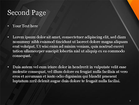 抽象建筑风格平坦的背景PowerPoint模板, 幻灯片 2, 14948, 抽象/纹理 — PoweredTemplate.com