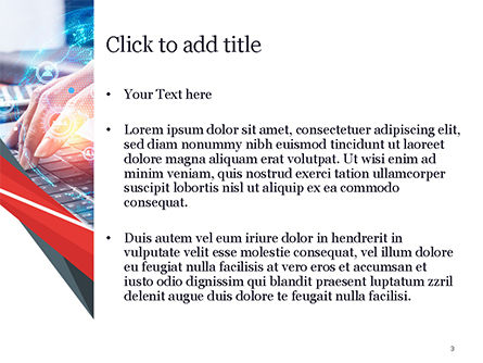 Templat PowerPoint Wanita Menggunakan Laptop Untuk Menghubungkan Jejaring Sosial, Slide 3, 14957, 3D — PoweredTemplate.com