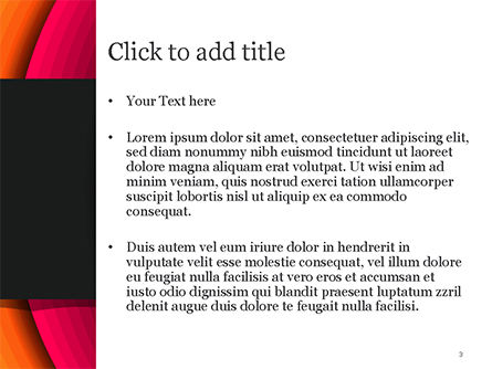 Modèle PowerPoint de semicircles lumineux dégradés, Diapositive 3, 14972, Abstrait / Textures — PoweredTemplate.com