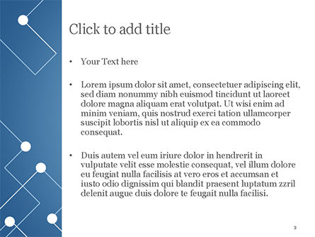 Modèle PowerPoint de motif géométrique avec des lignes et des points connectés, Diapositive 3, 14974, Abstrait / Textures — PoweredTemplate.com