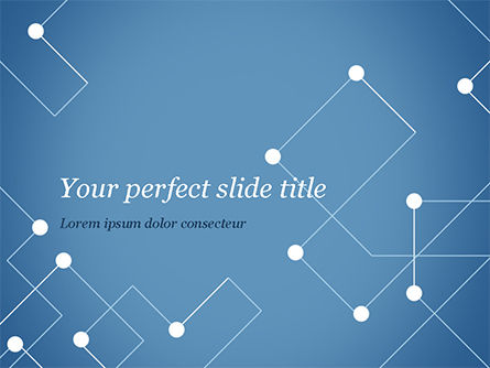 Geometrisch Patroon Met Verbonden Lijnen En Punten PowerPoint Template, 14974, Abstract/Textuur — PoweredTemplate.com