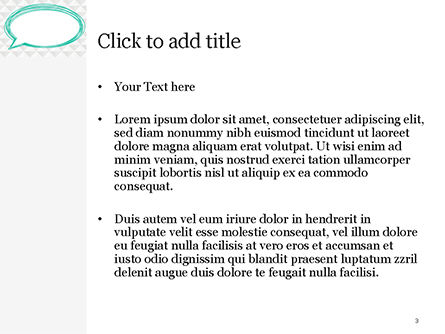 Templat PowerPoint Berlatar Belakang Abstrak Dengan Gelembung Bicara, Slide 3, 14985, Abstrak/Tekstur — PoweredTemplate.com