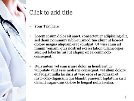 Physician with Tablet PowerPoint Template, Slide 3, 14988, Medical — PoweredTemplate.com