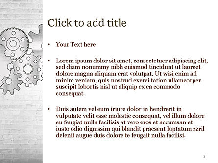 Plantilla de PowerPoint - ruedas dentadas de dibujos animados, Diapositiva 3, 14997, Tecnología y ciencia — PoweredTemplate.com