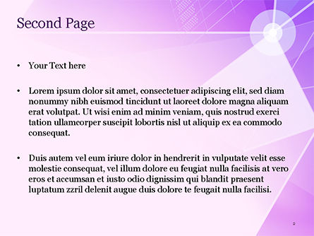 Templat PowerPoint Abstrak Segitiga Ungu, Slide 2, 14999, Abstrak/Tekstur — PoweredTemplate.com