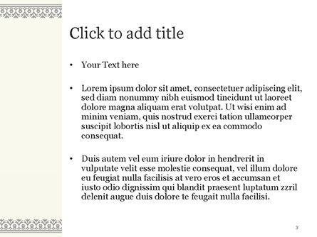 Vintage Certificate PowerPoint Template, Slide 3, 15002, Abstract/Textures — PoweredTemplate.com