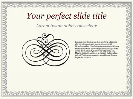 Vintage Certificate PowerPoint Template, Free PowerPoint Template, 15002, Abstract/Textures — PoweredTemplate.com