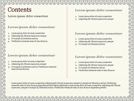 Vintage Zertifikat Powerpoint Vorlage Hintergründe 15002