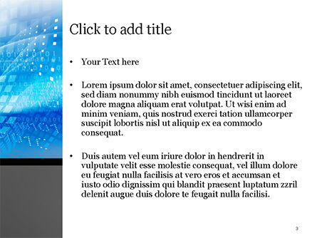 Cyber-hintergrund PowerPoint Vorlage, Folie 3, 15003, Abstrakt/Texturen — PoweredTemplate.com