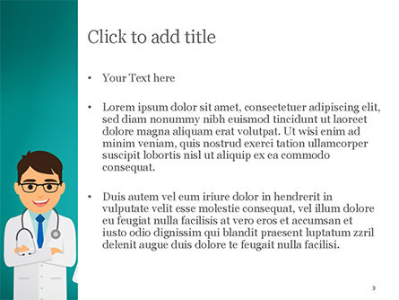 Templat PowerPoint Dokter Dengan Obat-obatan, Slide 3, 15021, Medis — PoweredTemplate.com