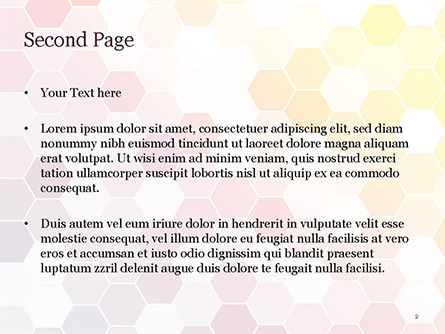 Modello PowerPoint - Favi colorati astratti, Slide 2, 15032, Astratto/Texture — PoweredTemplate.com